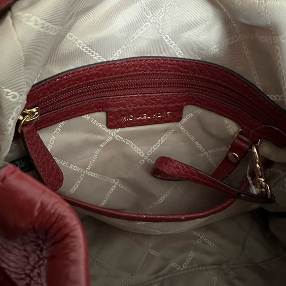 EUC Michael Kors Viv Large Leather Backpack - Purse Brandy Color - Picture 6 of 10